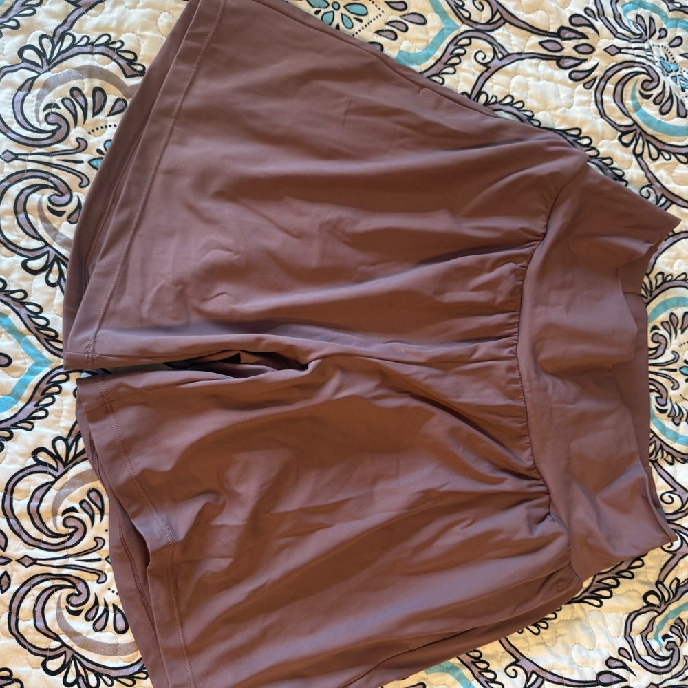 HALARA Mauve High-Waisted Shorts 7 inch